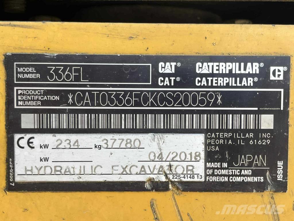 CAT 336 FL Escavadeiras de esteiras