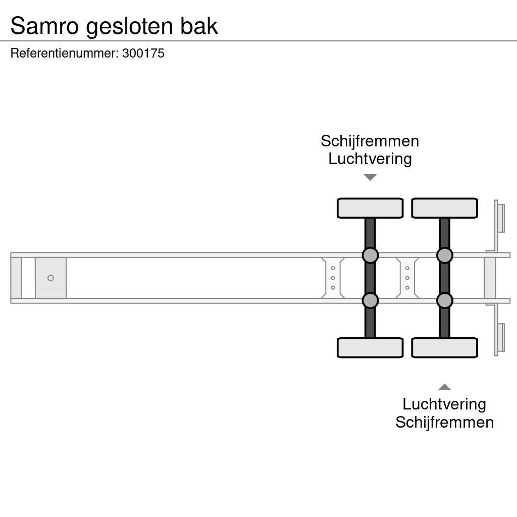 Samro gesloten bak Semi-Reboques Caixa Fechada