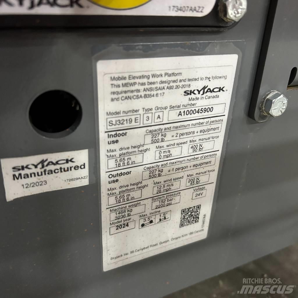 SkyJack SJ 3219 Elevadores de tesoura