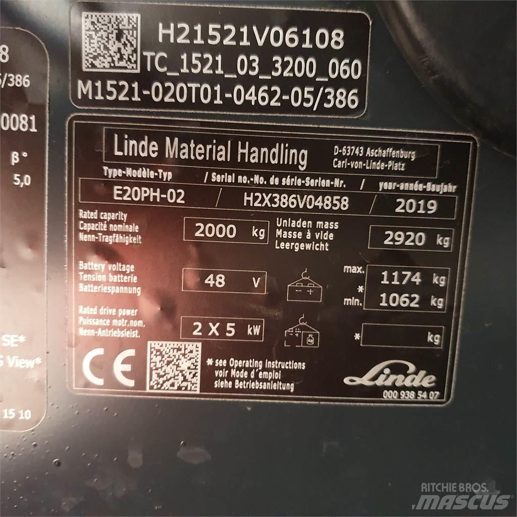 Linde E20PH Empilhadores eléctricos