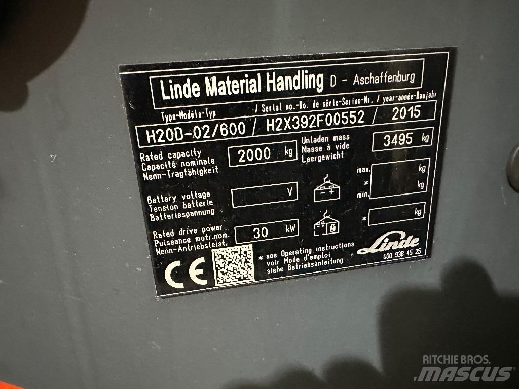 Linde H20D-02 Empilhadores Diesel