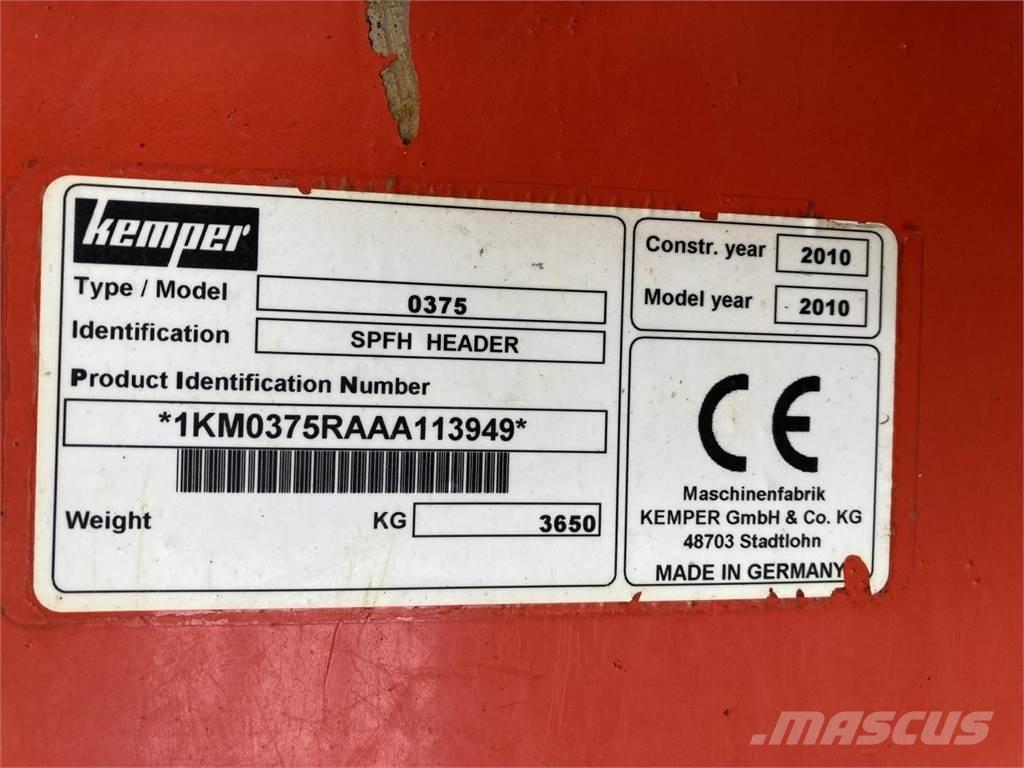 Kemper 375 Acessórios de ceifeiras debulhadoras