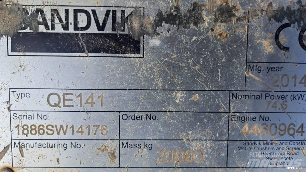 Sandvik QE 141 Crivos móveis