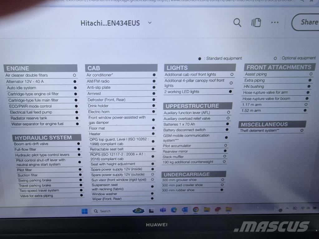 Hitachi ZX 33 U-6 Miniescavadeiras
