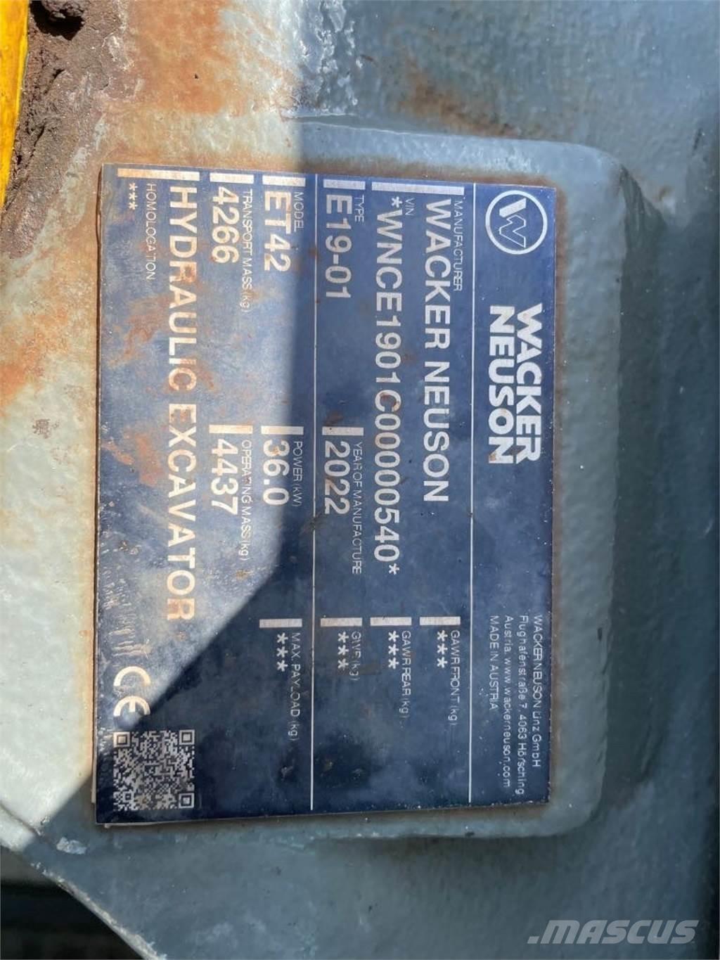 Wacker Neuson ET42 Escavadeiras de esteiras