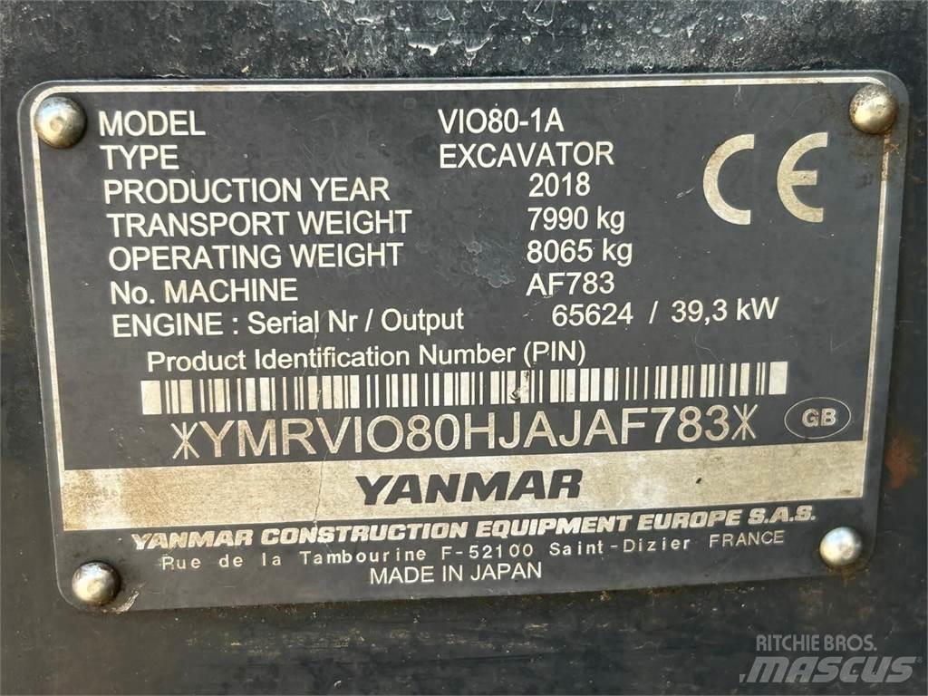 Yanmar Vio 80-1A Escavadoras Midi 7t - 12t
