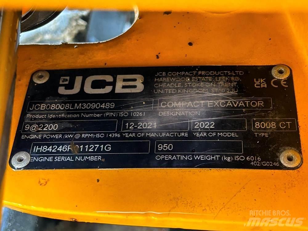 JCB 8008 Miniescavadeiras