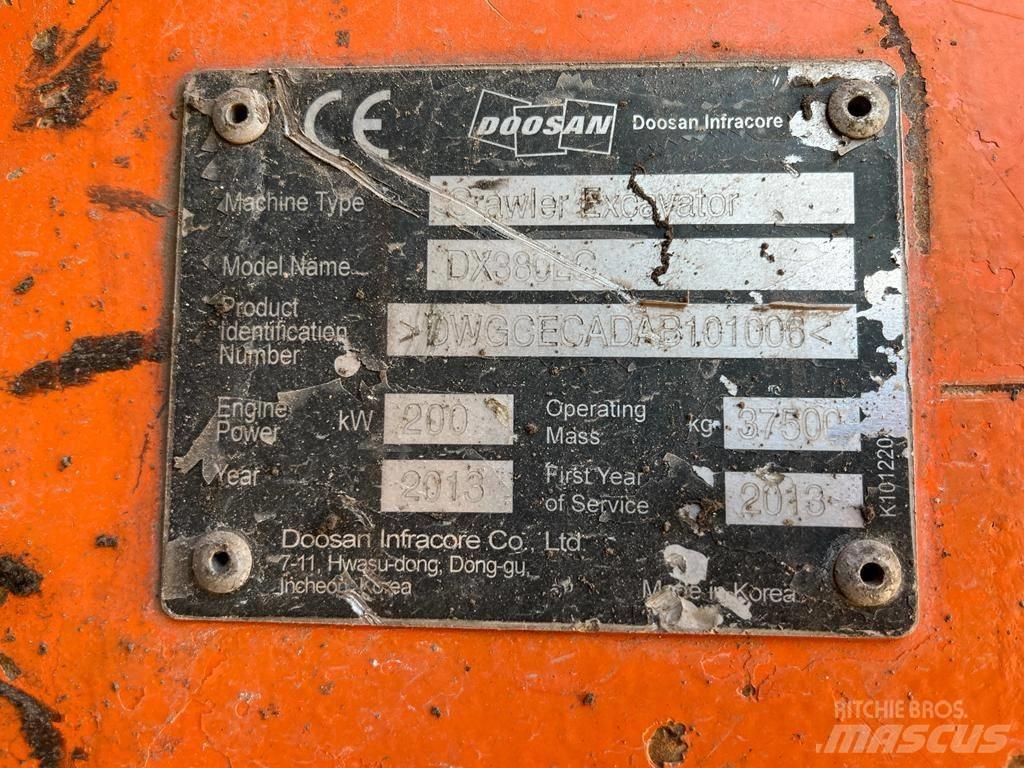 Doosan DX 380 LC Escavadeiras de esteiras