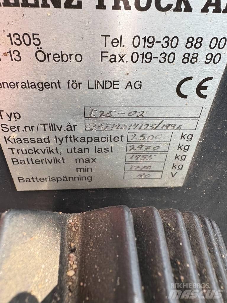 Linde E 25 Empilhadores eléctricos
