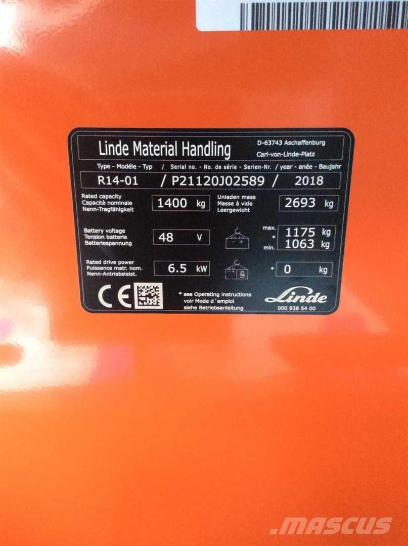 Linde R14 Empilhadores Elevadores