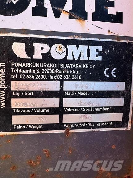 Pome 280 Trima Lâminas de neve e arados