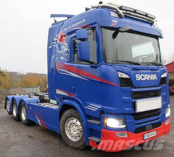 Scania R500 8x4*4 Camiões caixa desmontável com elevador de cabo