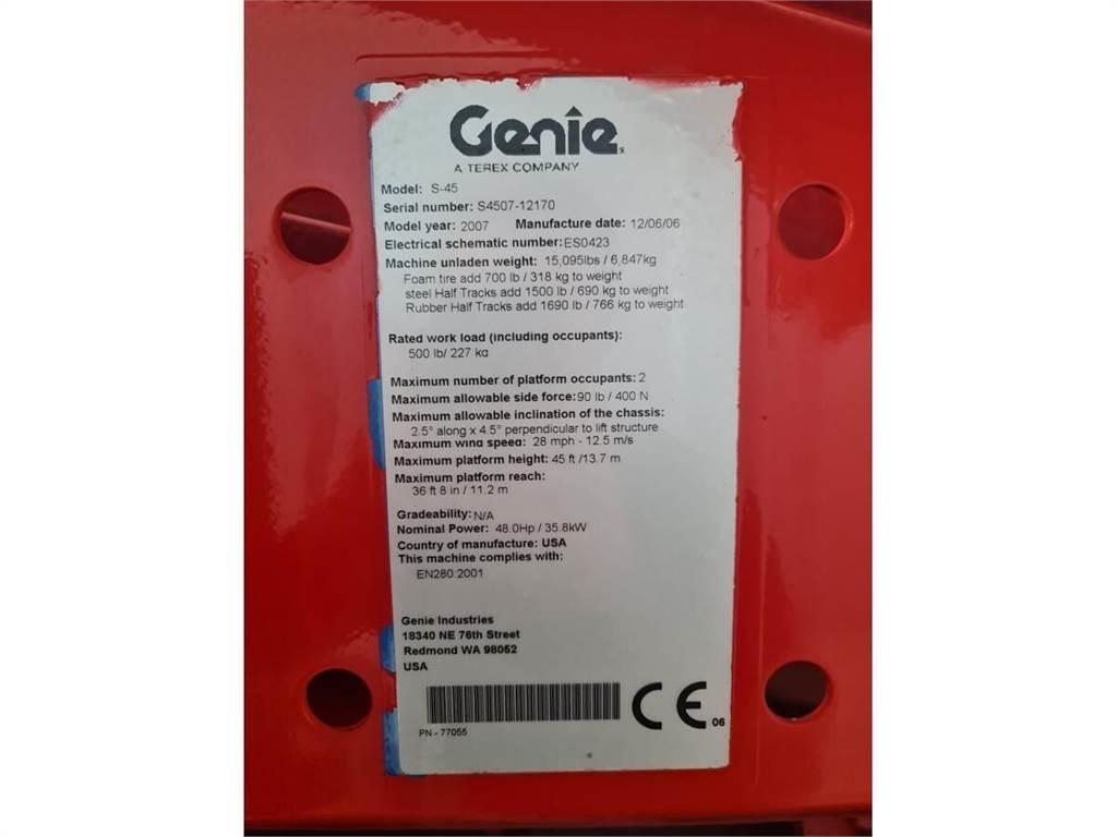 Genie S-45 Elevadores braços Telescópicos