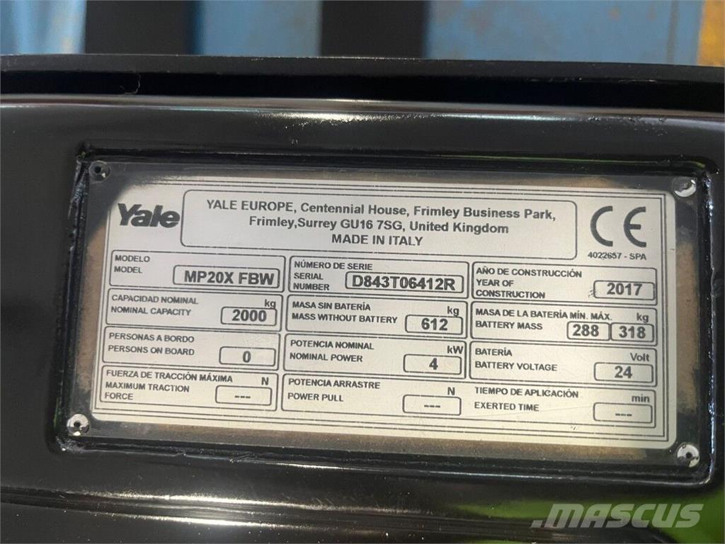 Yale MP20X Movimentação cargas - Outros
