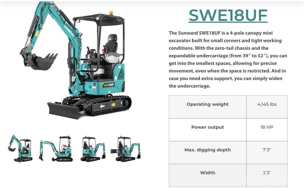 Sunward SWE18 Escavadeiras de esteiras