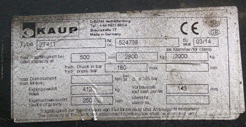 Kaup 2T411 Outros acessórios e peças de reposição