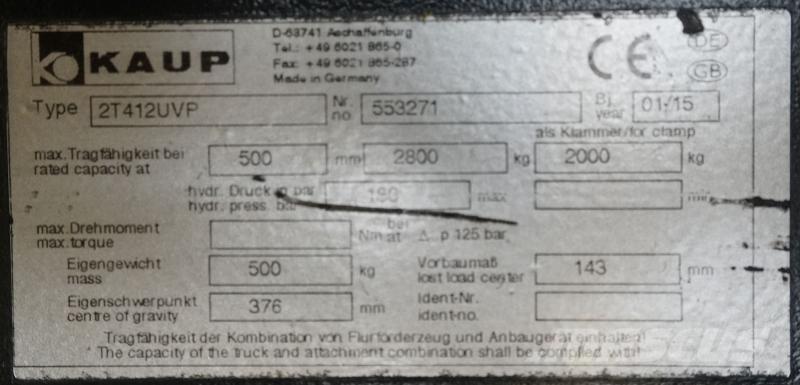 Kaup 2T412UVP Outros acessórios e peças de reposição