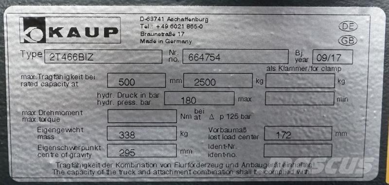 Kaup 2T466BIZ Outros acessórios e peças de reposição