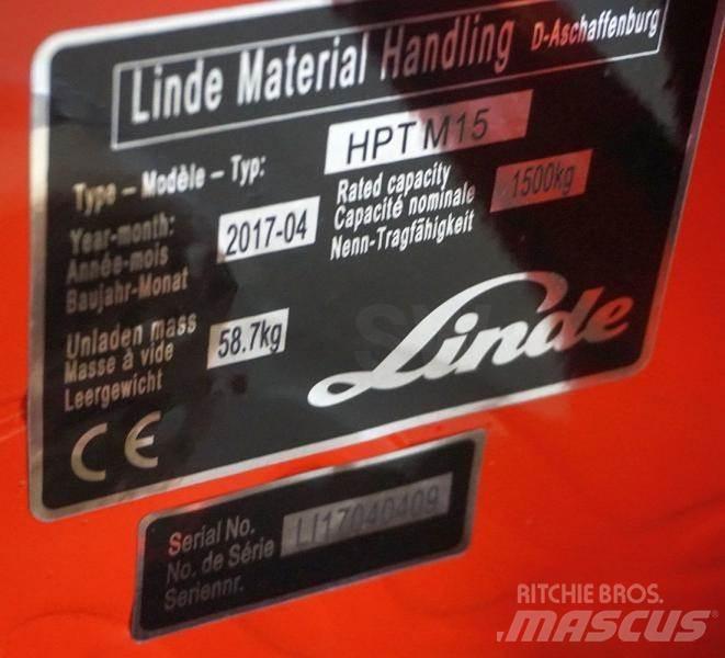 Linde HPT M 15 Movimentadores manuais de palettes