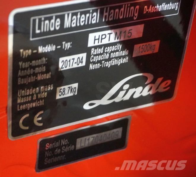 Linde HPT M 15 Movimentadores manuais de palettes