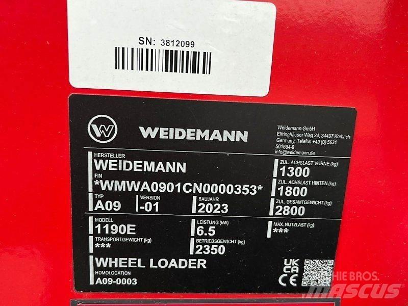 Weidemann 1190E Minicarregadeiras