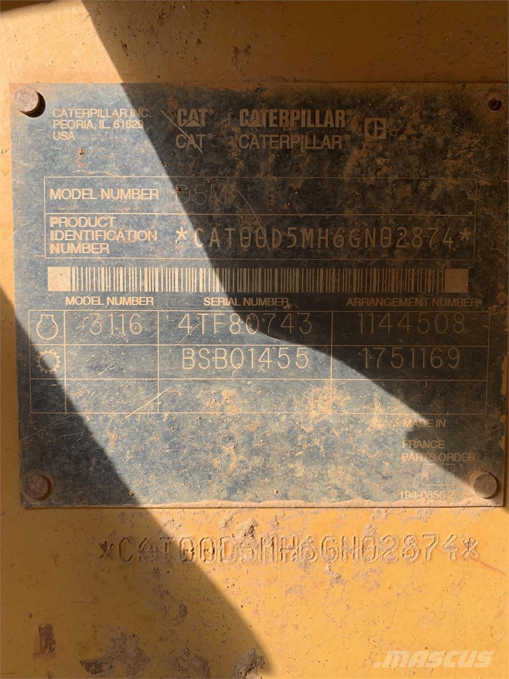 CAT D5M Construção - Outros
