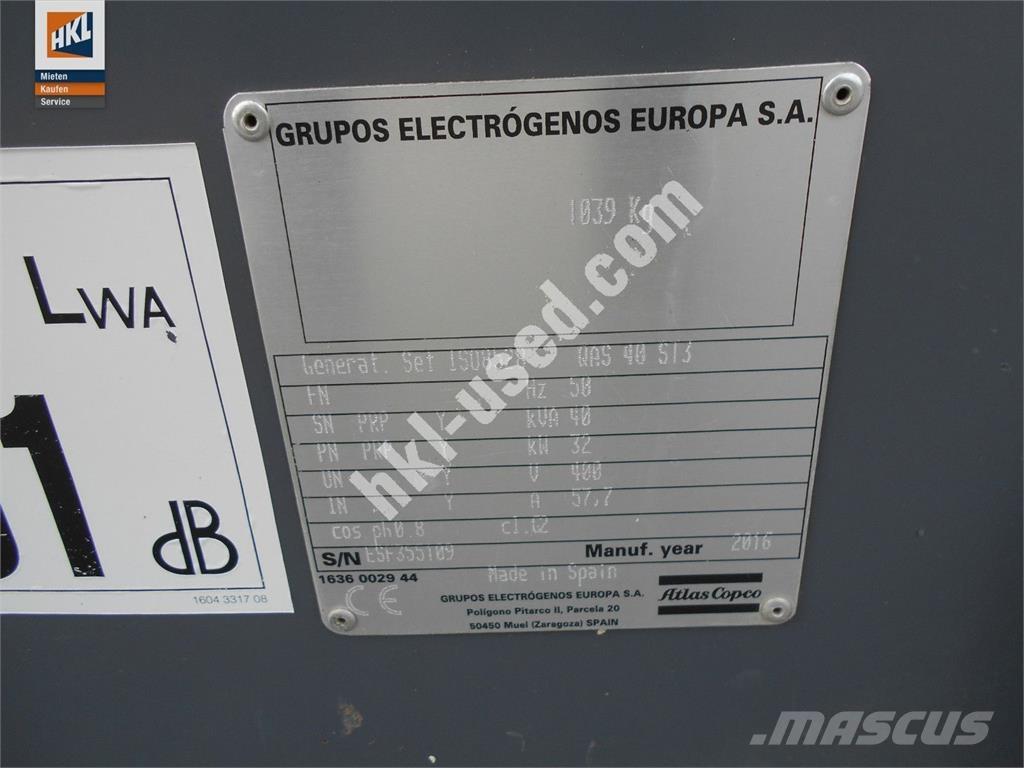 Atlas Copco QAS 40 KDS Outros Geradores
