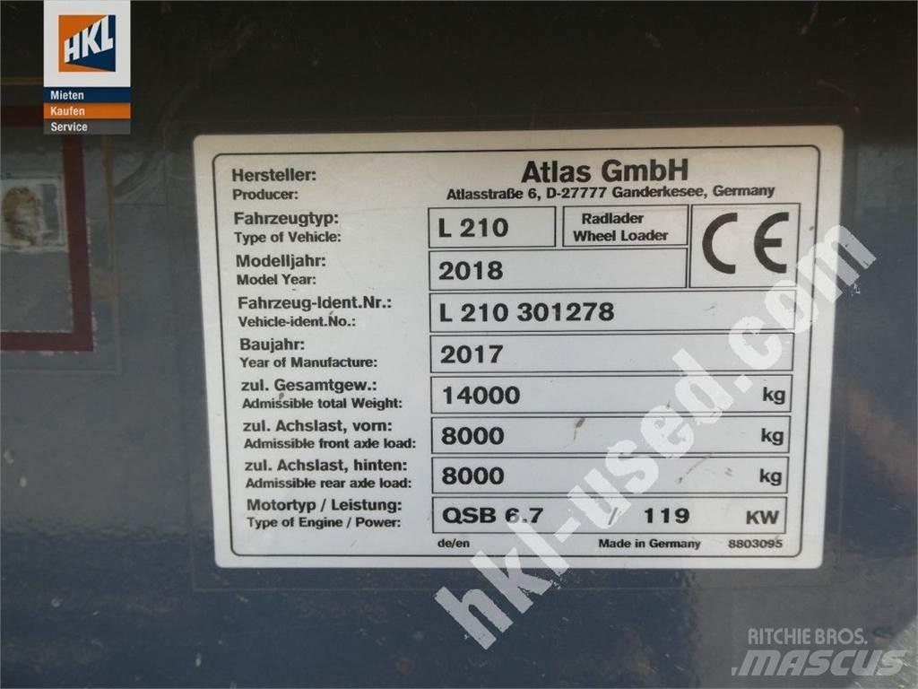 Atlas L 210 Carregadeiras de rodas