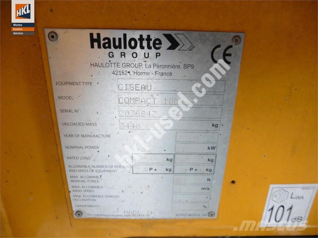 Haulotte COMPACT 10 DX Construção - Outros

