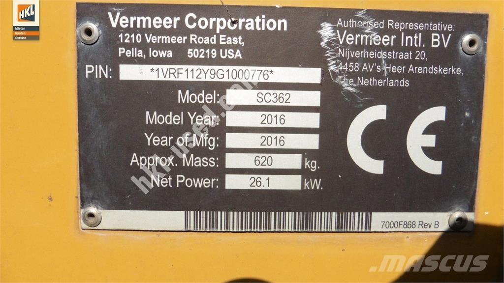 Vermeer SC 362 Construção - Outros

