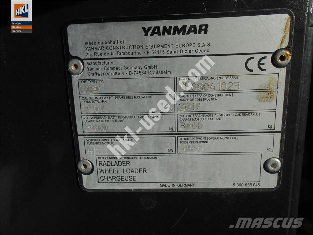 Yanmar V 80 Carregadeiras de rodas