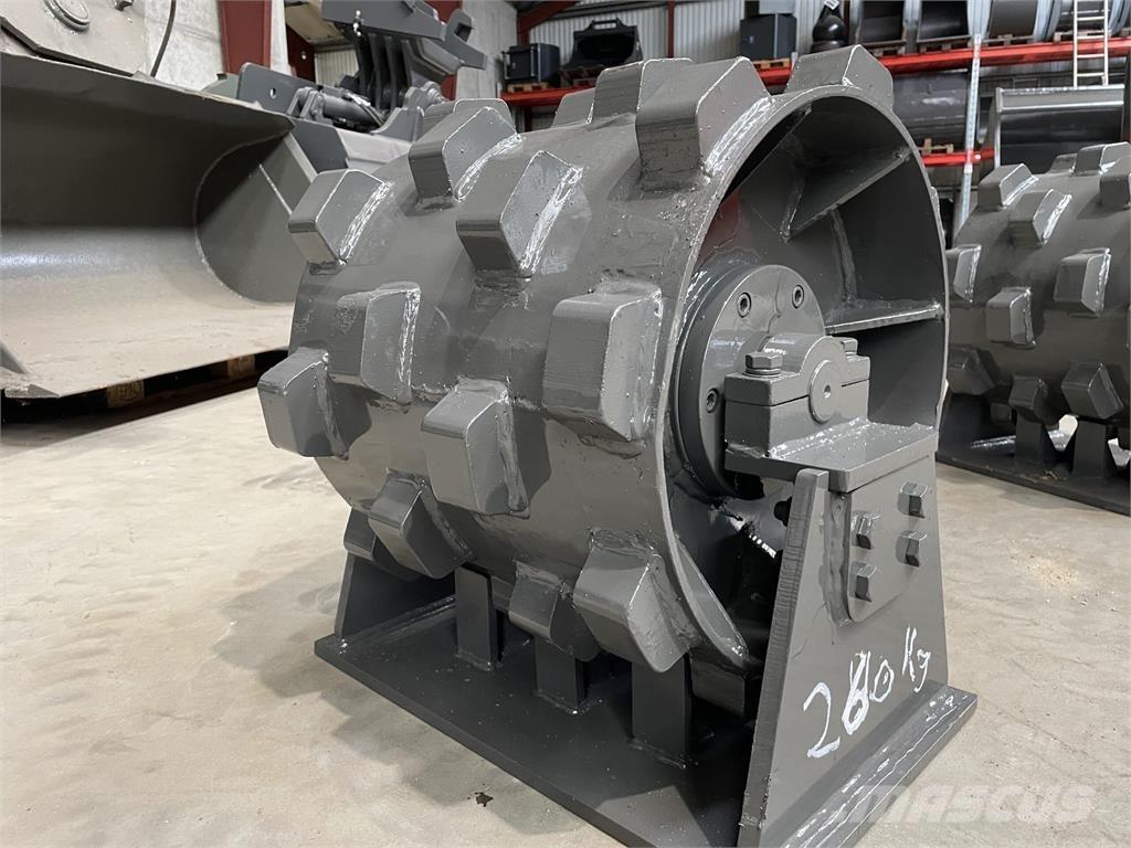  450 mm kompaktorhjul Cilindros Compactadores de pneus