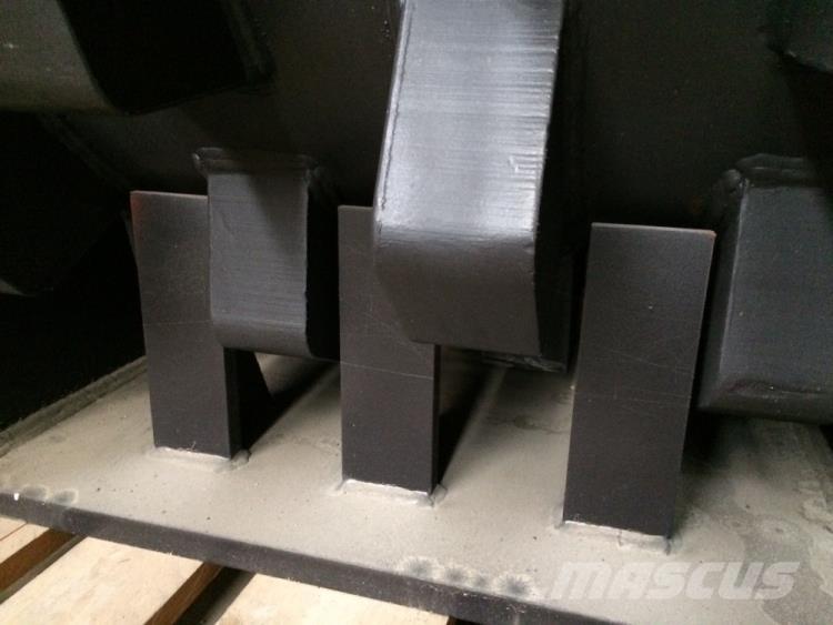  450 mm Kompaktorhjul Cilindros Compactadores de pneus