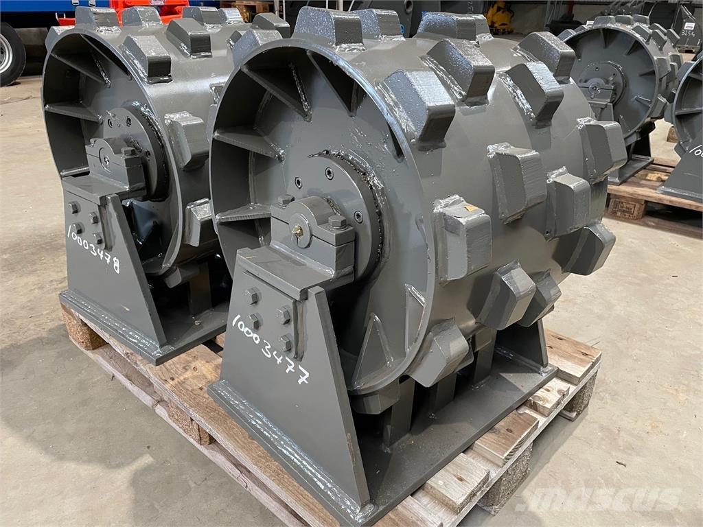  470 mm Kompaktorhjul Cilindros Compactadores de pneus