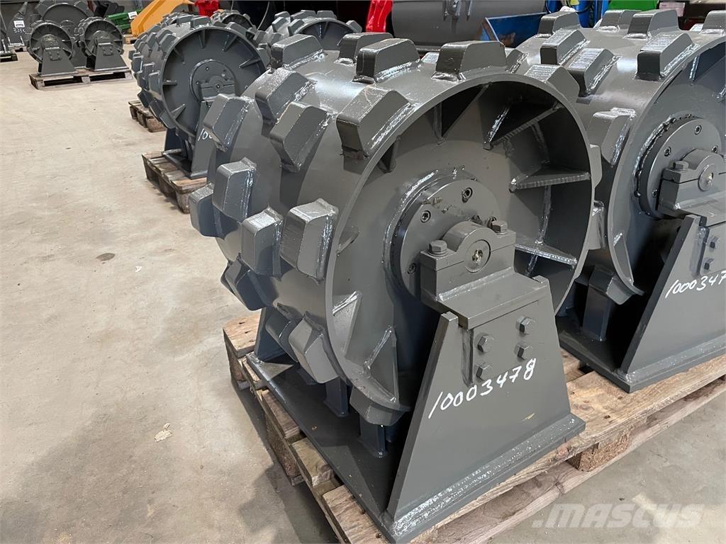  470 mm Kompaktorhjul Cilindros Compactadores de pneus