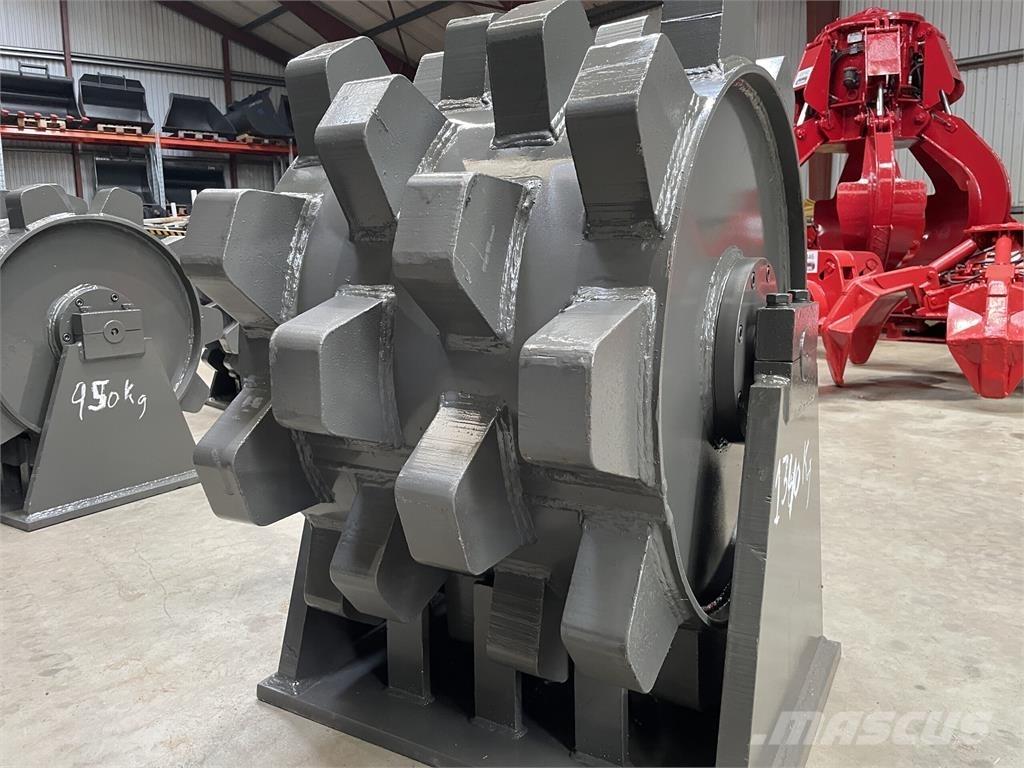  650 mm kompaktorhjul Cilindros Compactadores de pneus
