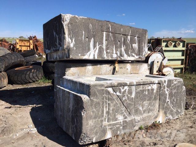  Ballastvægte 3 stk. - 3500 kg Peças e equipamento de gruas