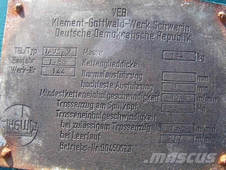  Capstan spil VEB 1AVSP V Guinchos, elevadores e elevações de materiais
