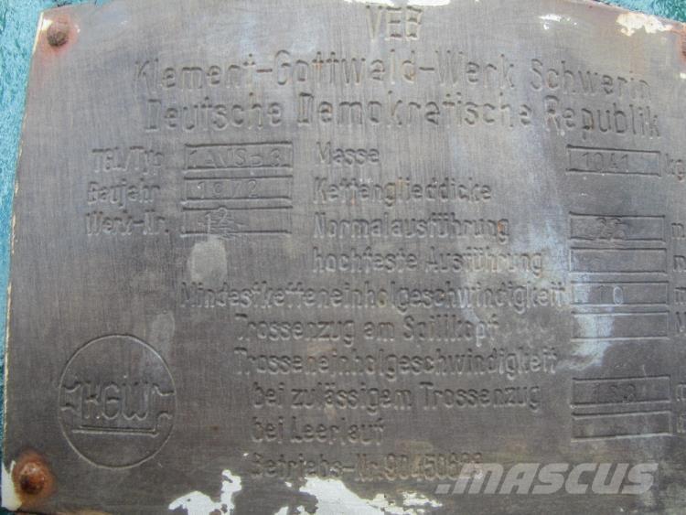  Capstan spil VEB 1AVSP3 Guinchos, elevadores e elevações de materiais
