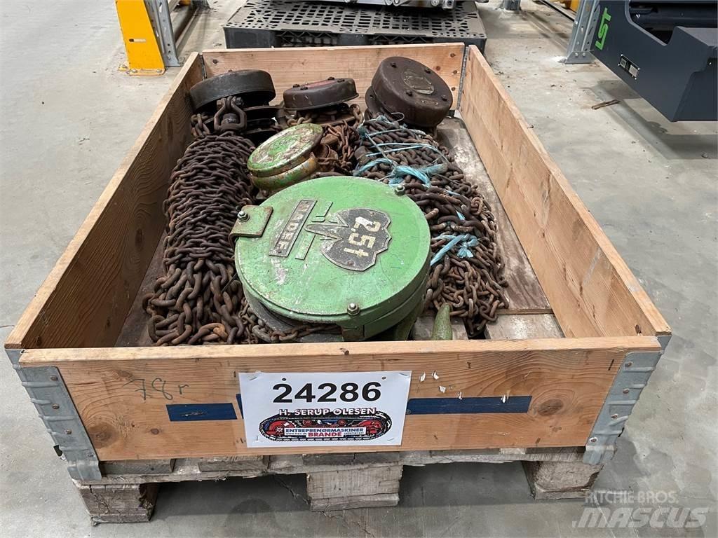  Diverse kædetaljer Peças e equipamento de gruas