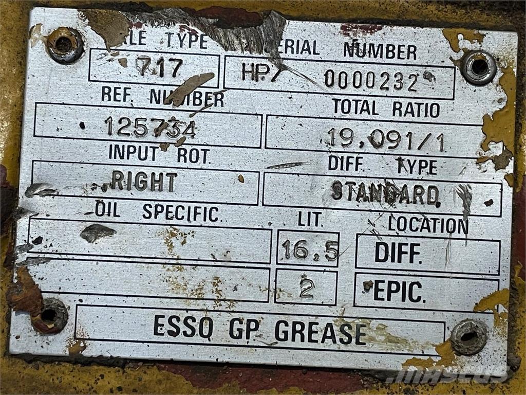  Frontaksel ex. Hydrema 906 Eixos