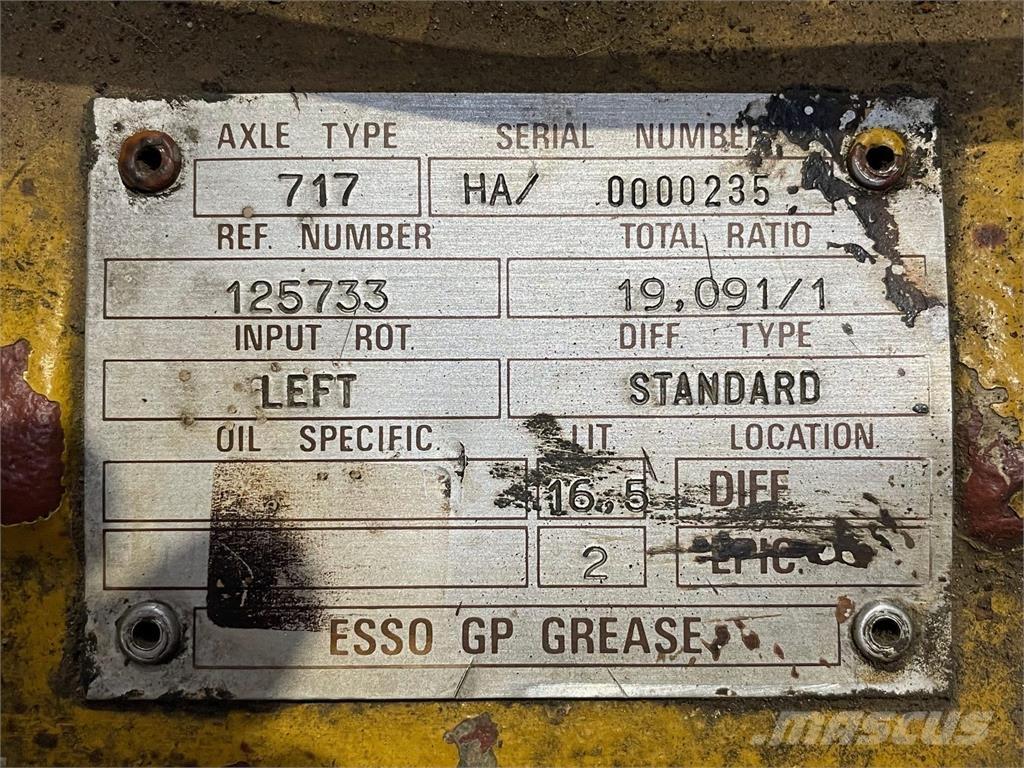  Frontaksel ex. Hydrema 906 Eixos