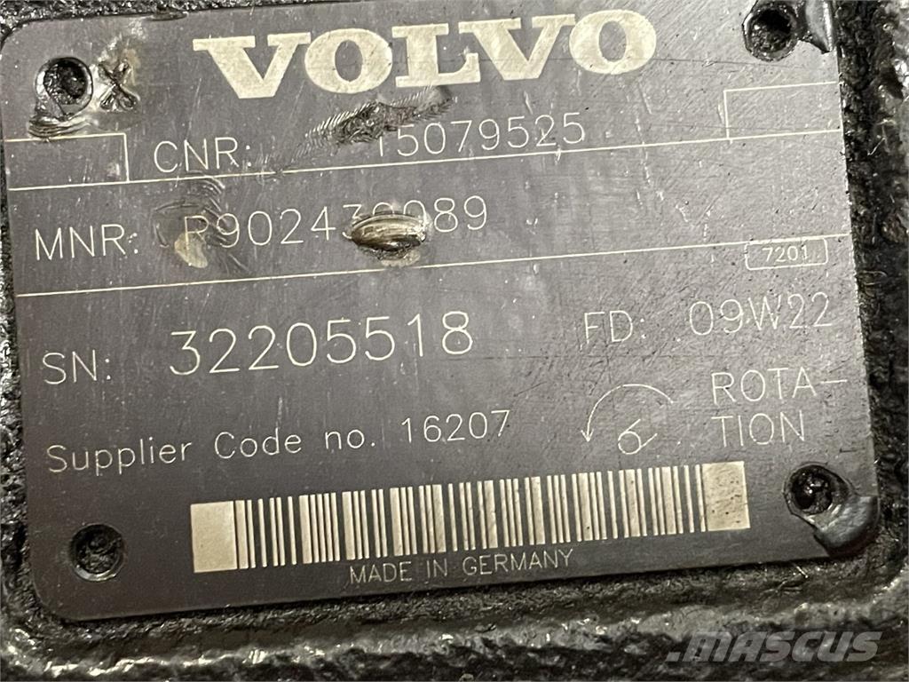  Hydr. pumpe ex. Volvo L120F Hidráulica