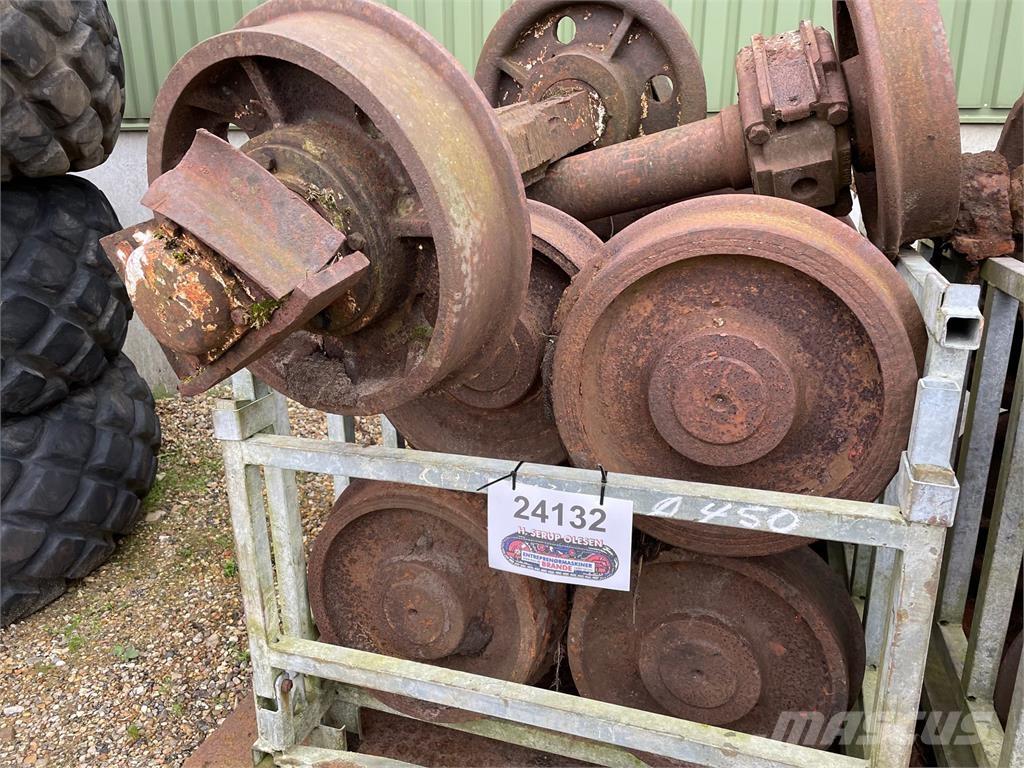  Skinnehjul ø450 mm + flange Pneus