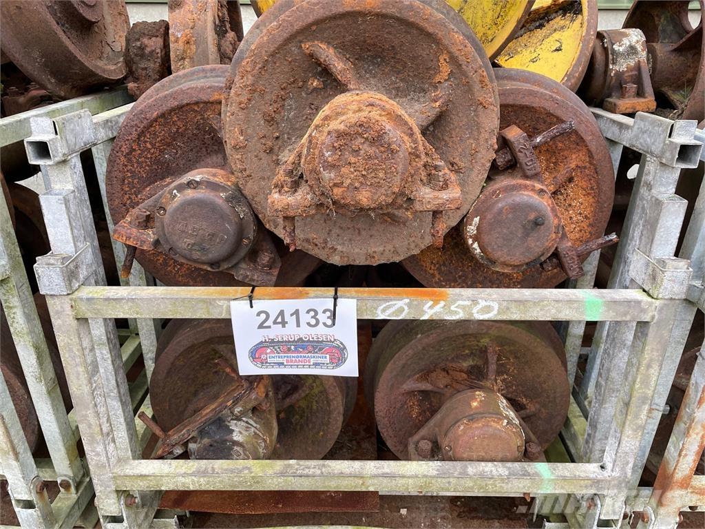  Skinnehjul ø450 mm + flange Pneus