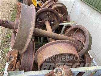  Skinnehjul ø450 mm + flange Pneus