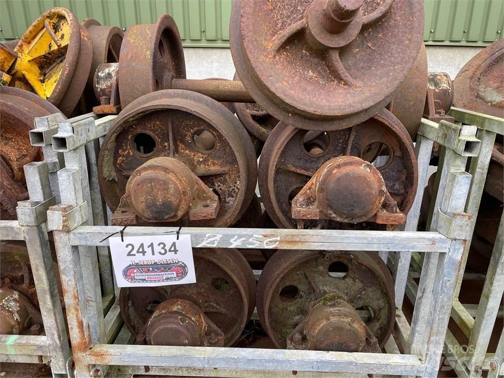  Skinnehjul ø450 mm + flange Pneus