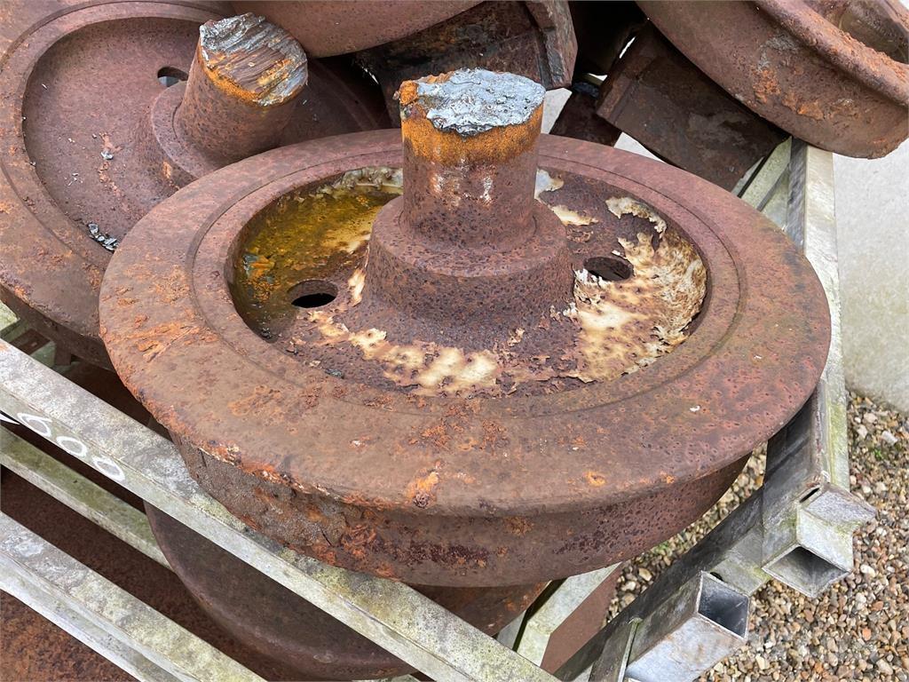  Skinnehjul, ø600 mm + flange Pneus