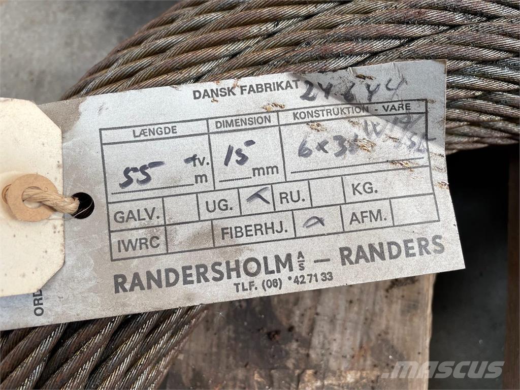  Stålwire Ø15 mm Peças e equipamento de gruas