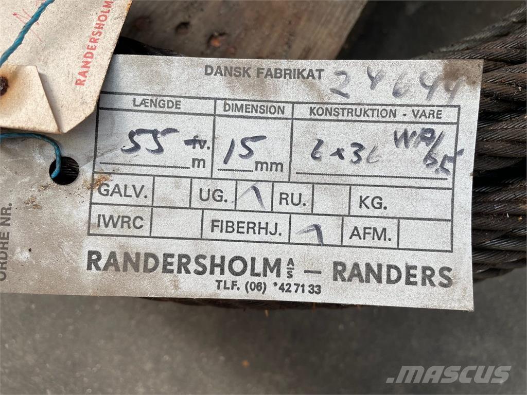  Stålwire Ø15 mm Peças e equipamento de gruas